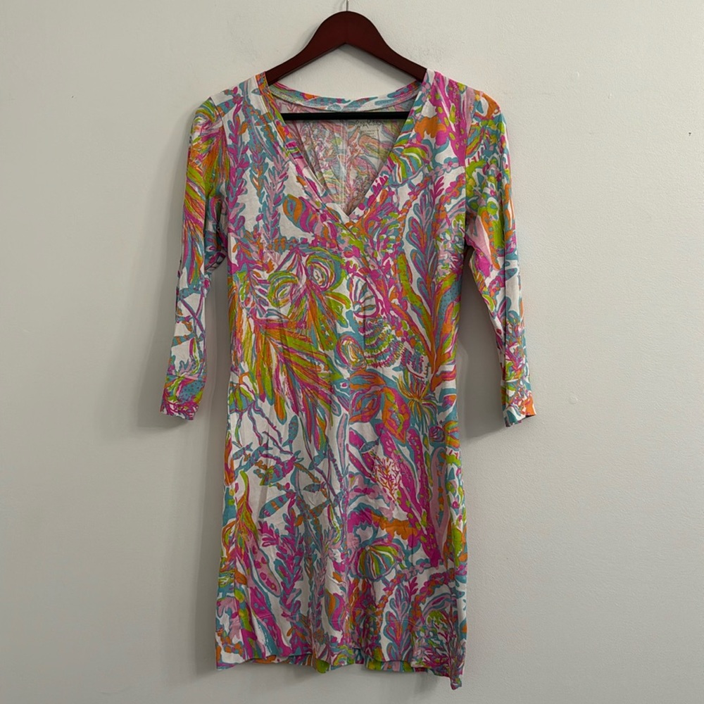 Lilly Pulitzer The Christie Dress in Scuba to Cuba SzM - Picture 4 of 7